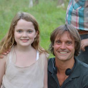 Teagan with Scott Rice, director of 'My Monster'.