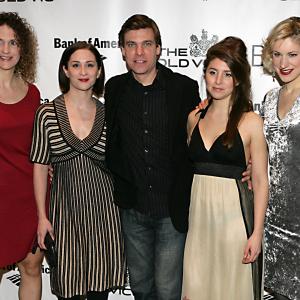 Hannah Stokely, Morven Christie, Aaron Krohn, Jessica Pollert Smith and Charlotte Parry at The Bridge Project Gala, Brooklyn Academy of Music