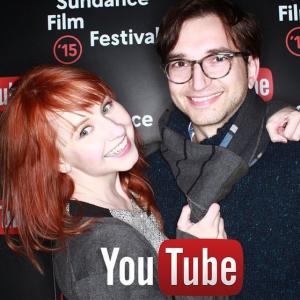 Mary Kate Wiles and Sean Persaud at the 2015 Sundance Film Festival
