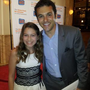 Keely Aloña at the Looking Ahead Gala with Fred Savage
