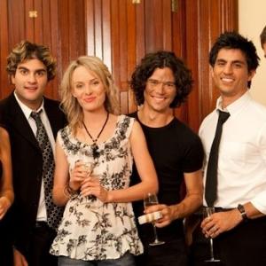 Emma Leonard, Luke Arnold, Roger Sciberras, Clayton Moss, Catherine Farrah and Steve Maresca in Dealing with Destiny (2011)