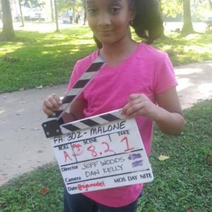 Aja Wooldridge on the set of TV One's TV Show Fatal Attraction. Episode 302 