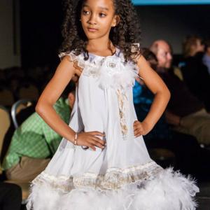 Aja Wooldridge modeling for the Child Model Magazine Fashion Parade event in Nov 2013