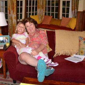 Paige Michaels, Margo Martindale on set for The Millers.