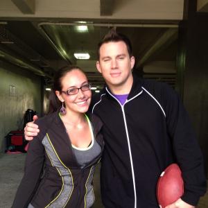 Hannah enjoyed seeing Channing Tatum at her home college while off set of filming 