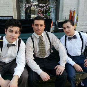 Taking a break with David Henrie and Taylor Grey
