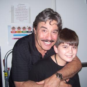 Sean Patrick Flaherty and Tony Orlando on the set of Larry The Cable Guy: Christmas Spectacular