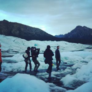 On set in Alaska filming Deep Water