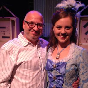 Stephen Donnelly with actress Sarah Beth Short at a performance of The Rivals in Raleigh NC on 92915
