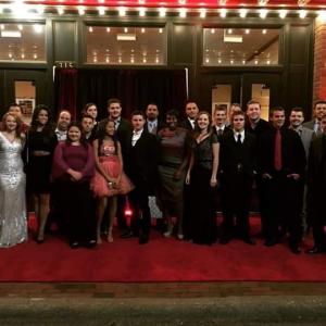 Cast and crew at the Premiere of Shake Off the World in Lumberton NC on 111315