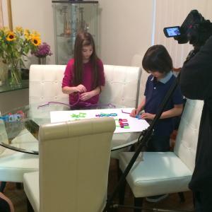 Filming Twiddle commercial for QVC.
