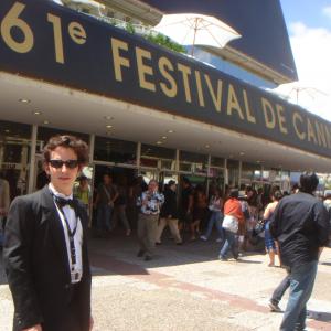 Isaac Ezban at Cannes Film Festival presenting his short film COOKIE (2008)
