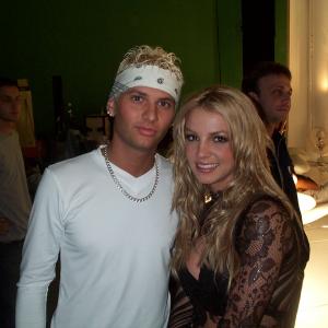 Bill Viola & Britney Spears on location of music video 