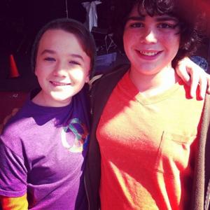 With Benjamin Stockham on the set of 