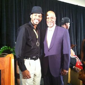 Jesse Mitchell and James Pickens, Jr. at the Giving Back Corporation's 15th Annual Celebrity Toast/Roast.