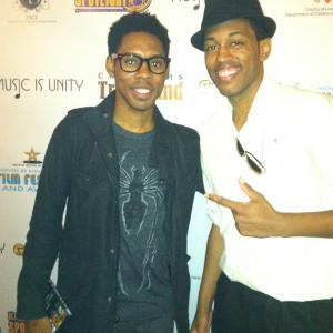 Alphonso McAuley and Jesse Mitchell at the Kids in the Spotlight Film Festival