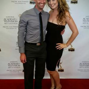 in Palm Spring for the Regional Emmy Awards with actor Jon Maxwell