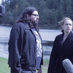 Still of Bobby McGruther and Melissa Bannon in The Slender Man 2015