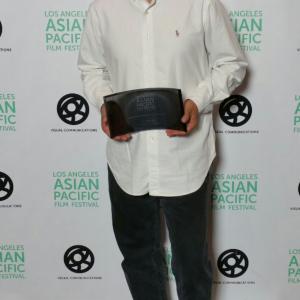 At the 2015 Los Angeles Asian Pacific Film Festival for Jasmine. Won Best Picture, as a producer.