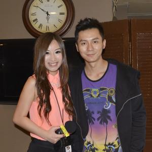 Chinese Actor Jerry Lee during interview with Meiling Jin
