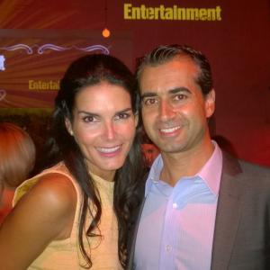 2014 Entertainment Weekly Pre Emmy Orange Carpet party with the beautiful Angie Harmon