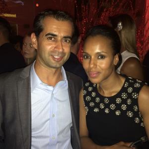 Entertainment weekly Pre Emmy Orange carpet Party with the lovely Kerry Washington