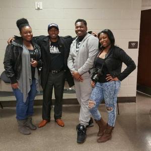 PURE Street Crew. Starting from the left, Project Manager, Amerest Stembridge, Director, Jeral Clyde Jr. Coordinating Producer, Tom Horace, and Production Assistant Jasmine Williams.