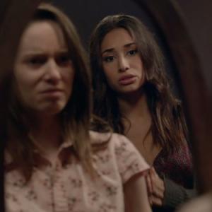 Still of Alison Louder and Meaghan Rath in Being Human 2011