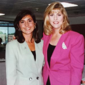 Heather McKinley (then Wiggins) and Sue Herrera/CNBC(1994)