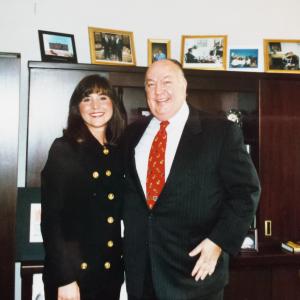 Roger Ailes wishes Heather well as she departs CNBC for her first onair job 1995