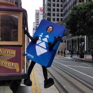 Clip! The Clipper Card! The Bay Area's new spokesman for the All-In-One Transit Card!