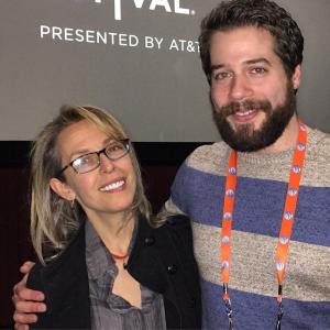 Alyssa Rallo Bennett and Gil Zabarsky at Tribeca Film Festival for Tenured Premiere 2015