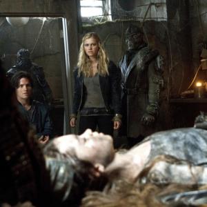 Still of Eliza Taylor Thomas McDonell and Alison Thornton in The 100 2014