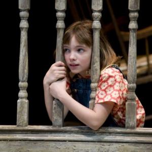 Caroline Heffernan as Scout in To Kill a Mockingbird at the Steppenwolf Theater