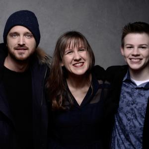 Kat Candler Aaron Paul and Josh Wiggins at event of Hellion 2014