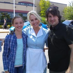 On set of Paper Angels with Josie Bissett and Jimmy Wayne