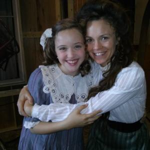 On the set of Witches of East End with the lovely Rachel Boston who plays Ingrid Beauchamp