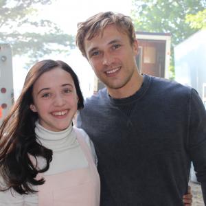 With William Moseley on set of My Sweet Audrina