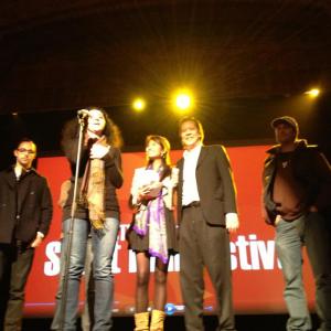 With the cast at the Actra Short Film Festival in Montreal. Eupnea won the Audience Award 2012