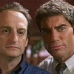 David Paymer and Paul Sampson watch as another unsuccessful date departs 2000