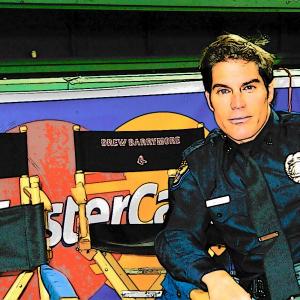 Cartoon Pix of Paul Sampson relaxing on the set of the 20th Century Fox film Fever Pitch