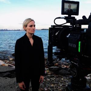 Mary Ashley filming THE SPACESHIP on the Stapleton Waterfront, Staten Island, New York | Spring 2013.
