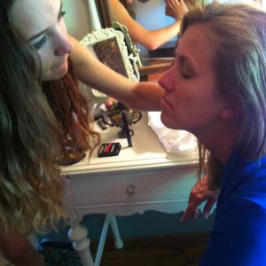 Libby Felten having Make-up done by Kate Lillo