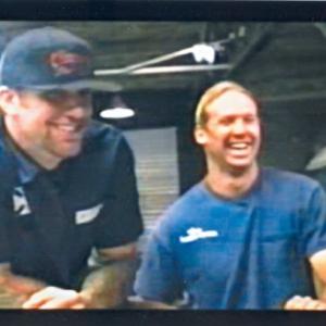 Professional TV Show Host Bodie Stroud r with Jesse James on the Discovery Channels Monster Garage