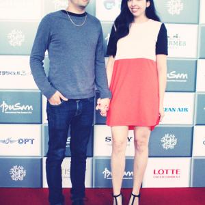 Virginie Lavallee and husband director Ramiro Belanger Busan International Film Festival 2013