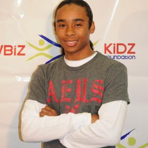 Zachary Isaiah Williams attends celebrity basketball game for ShowBiz Kidz Foundation 122010