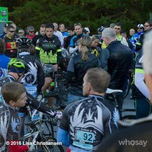WhoSay Presents George Hincapie Lisa Christiansen Cadel Evans Lance Armstrong and many other cyclists at the Grand Fondo Hincapie showing their deep regard for the national anthem during this moment of prayer at the beginning of a fabulous ride