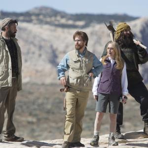 Still of Sam Rockwell Amy Ryan Danny McBride and Jemaine Clement in Don Verdean 2015