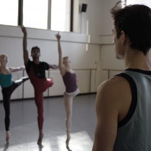 Still of Tiler Peck, Amar Ramasar, Justin Peck and Adelaide H. O'Brien in Ballet 422 (2014)
