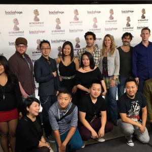 Cast and crew of Sentient at Screamfest